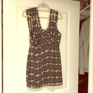 Cut out backless dress